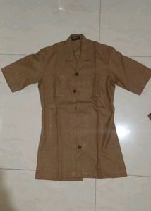 Men's Brown Kurta Set (safari suit)