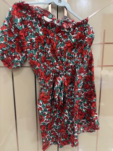 Large Size Berrylush Printed Jumpsuit