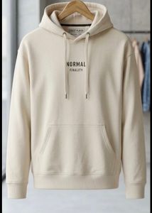 Cream Graphic Hoodie