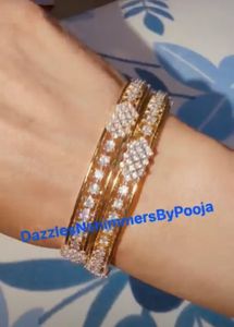 near to real Elegant CZ Bangles