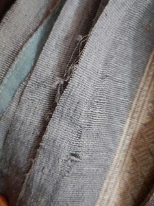 Vintage Floral Linen Saree