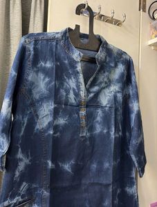 Tie-Dye Denim Kurti