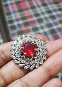 Stunning Red Stone Statement Ring