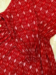Red Printed Maxi Dress
