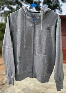 Gray Zip-Up Hoodie