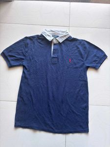 Ralph Lauren men's Blue polo tshirt with red pony