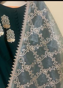 Elegant Green Kurta Set with Dupatta