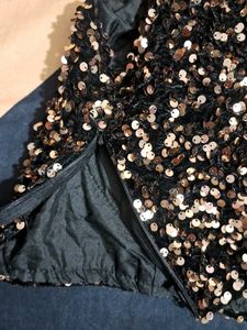 Ready to wear lycra Saree with Sequin Blouse