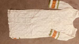 Beautiful White Kurta with Embellishments
