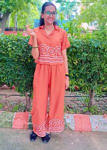 copper/orange embroidery color cord set