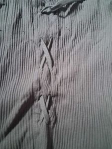 Ribbed Lace-Up olive Top