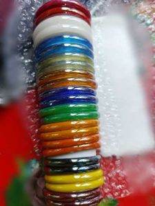 Vibrant 24 Pcs Bangle Set - 12 Colors