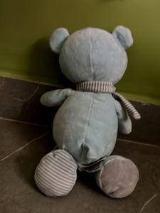 Adorable Blue Teddy Bear Plush Toy
