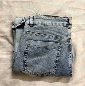 Womens blue Cargo Jeans