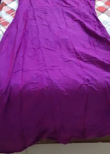 Pink Colored  Long  flared Kurti