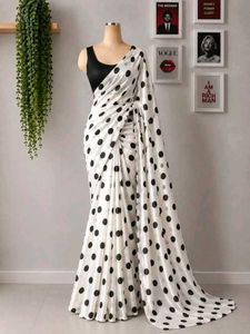 Classic Polka Dot Saree