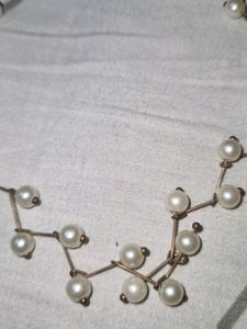 White Pearl Choker Necklace