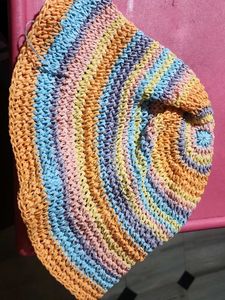 Colorful Woven Sun (beach Hat)