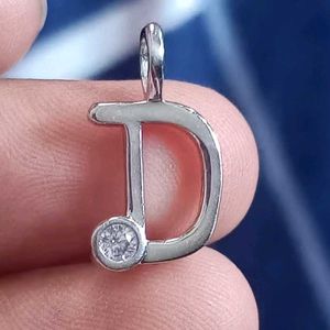 price drop 📉925 Real Silver "D" Alphabet Pendant