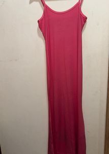 Pink Bodycon Maxi Dress