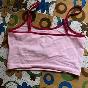 Cute Pink Graphic Crop Top