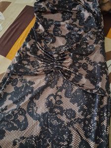 sheer tube dress