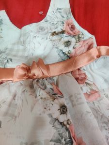 Flower Print Baby Girl Frock