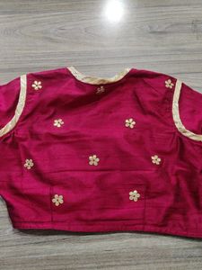 Beautiful Hand Work On Blouse Lehanga Choli Set