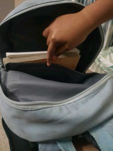 Cute Blue Backpack with Soccer Design