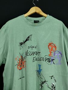 Altheory Green Printed Round Neck T-Shirt (Men)