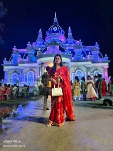Beautiful Red Floral Saree