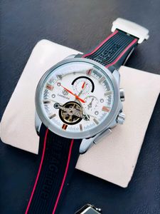 TAG Heuer Carrera.Black textured rubber strap for