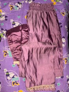 Elegant Purple Kurta set with dupatta