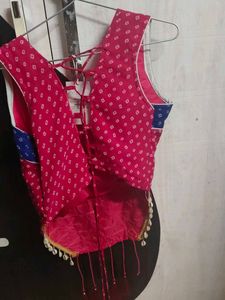 Dandiya dress with mirror work