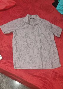 hibiscus design shirt for layering
