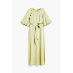 H&M sage green Elegant Satin Maxi Dress