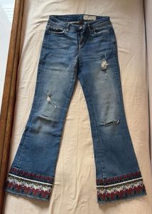 yk2 Embroidered Flare Jeans.  diesel brand