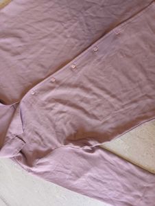 Solid Lilac Button-Up Shirt
