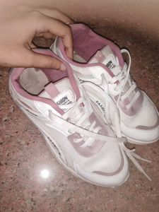 Fashion Sneakers - Pink &amp; White