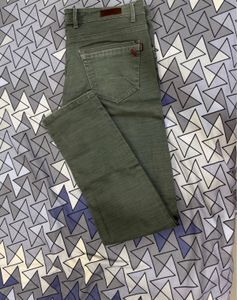 Olive Green Jeans