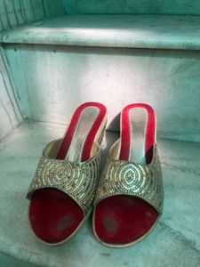 Embellished Wedge Sandals