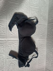Comfortable Charcoal Blue Bra