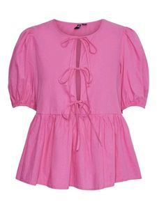 Pinteresty Pink Peplum Top with Tie Detail..🎀💓🍓
