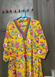 New Unused PureCotton Aline Anarkali Suit