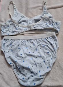 Cute Floral Print Bra &amp; Panty Set