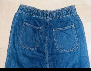 High-Waisted Wide Leg Denim Jeans