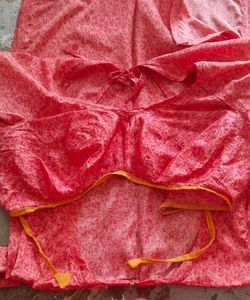 Red Printed lehenga kurta set