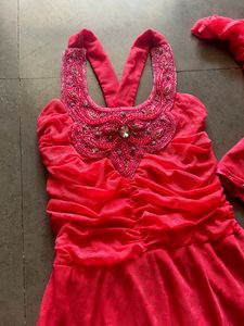 Western Embellished Gown With Jacket Combo