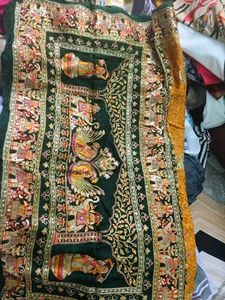 Embroidered saree and blouse