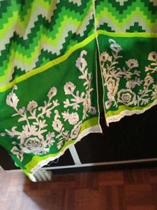 Bright Yellow Kurta with Unique Yoke Design